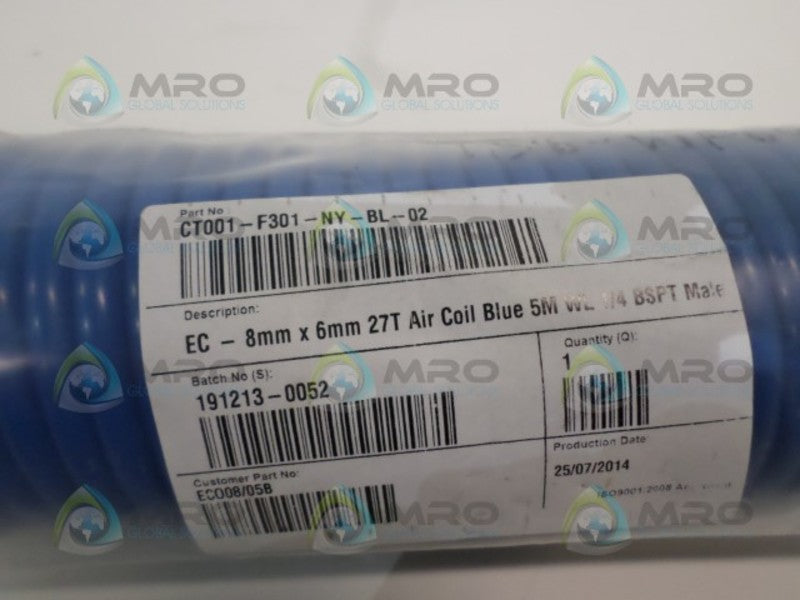 INDUSTRIAL MRO CT001-F301-NY-BL-02 BLUE AIR COIL *NEW IN FACTORY BAG*