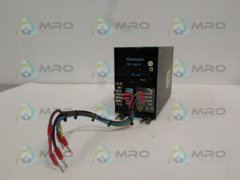 COUTANT GPE200/24A/OV A22401 POWER SUPPLY *USED*