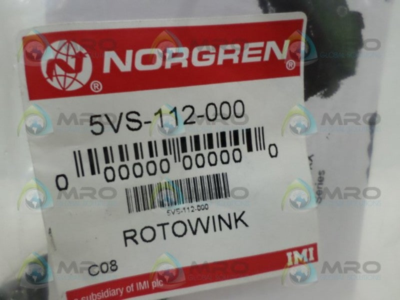 NORGREN 5VS-112-000 ROTOWINK PRESSURE INDICATOR *NEW IN FACTORY BAG*