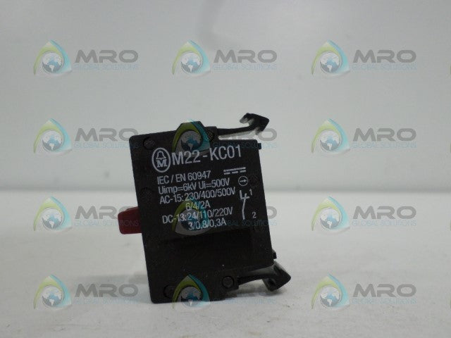 KLOCKNER MOELLER M22-KC01 CONTACT BLOCK *NEW NO BOX*