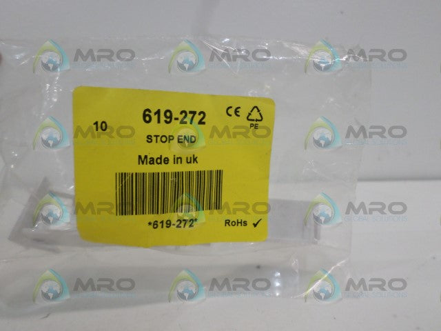 SCHNEIDER MSE2 619-272 CABLE TRUNKING BLANK END (PKG OF 10) *NEW IN FACTORY BAG*