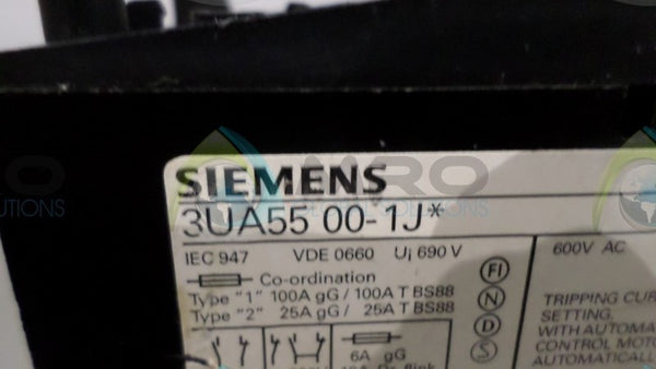 SIEMENS 3UA5500-1J RELAY  UNMP