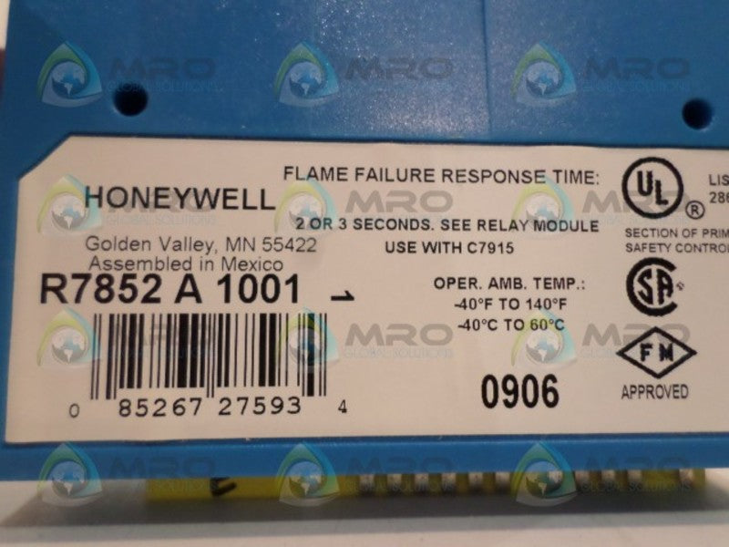 HONEYWELL R7852A1001 FLAME AMPLIFIER *USED*