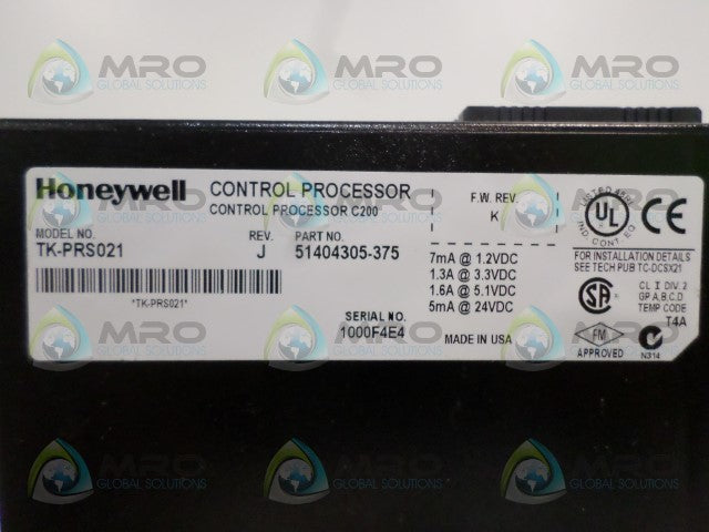 HONEYWELL TK-PRS021 51404305-375 * NEW NO BOX *