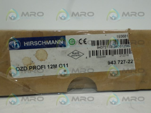 HIRSCHMANN OZDPROFI12MG11 943727-221 FIBER OPTIC MODULE PROFIBUS *NEW IN BOX*