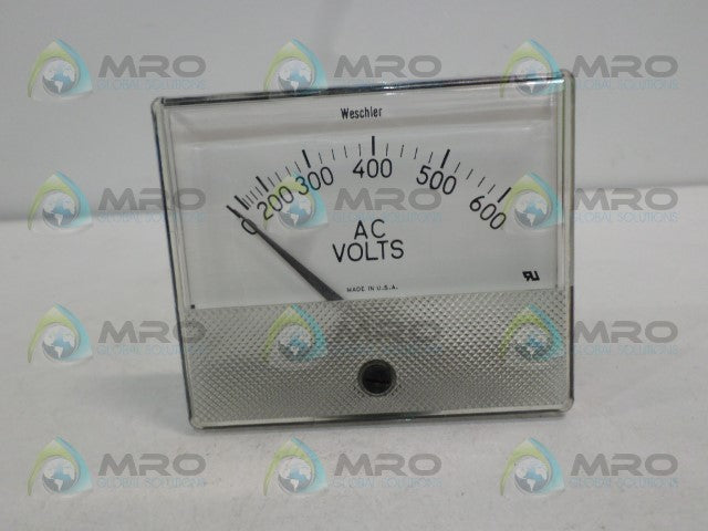 WESCHLER GA352 606B928A25 PANEL METER 0-600 ACV *NEW NO BOX*