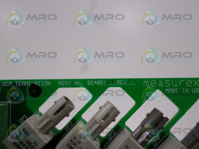 MEASUREX 05405100 UCM TERMINATION BOARD *NEW NO BOX*