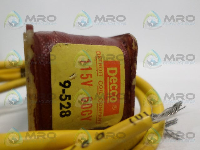 DECCO 9-528 COIL 115V *NEW NO BOX*