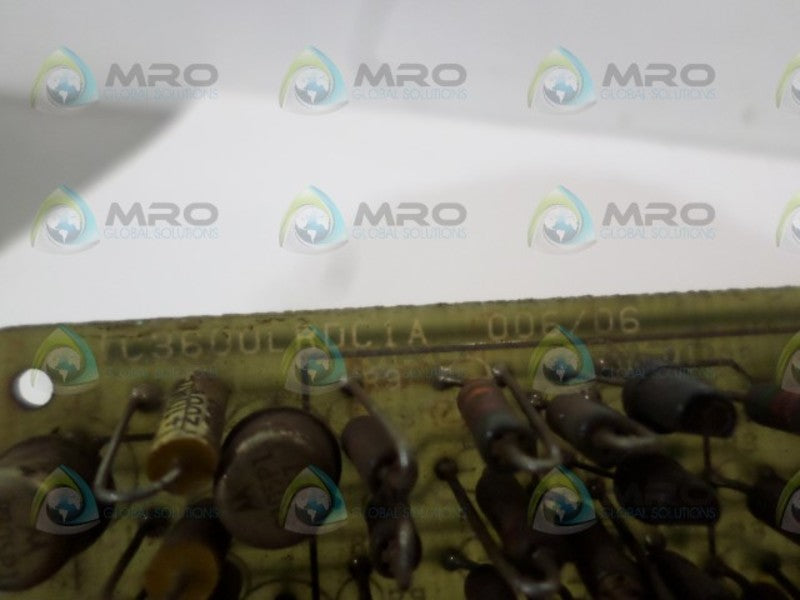 GENERAL ELECTRIC IC3600LRDC1A RELAY DRIVER BOARD UNMP