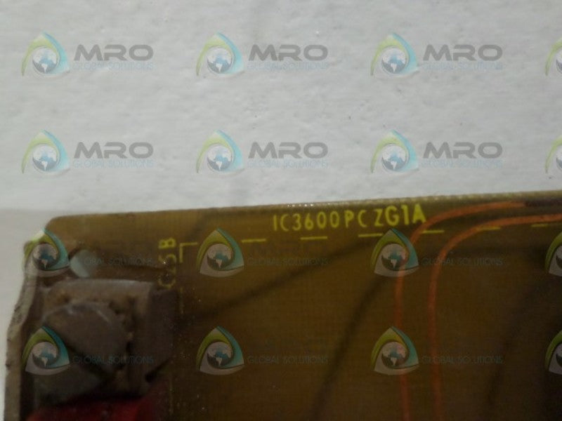 GENERAL ELECTRIC IC3600PCZG1A  UNMP
