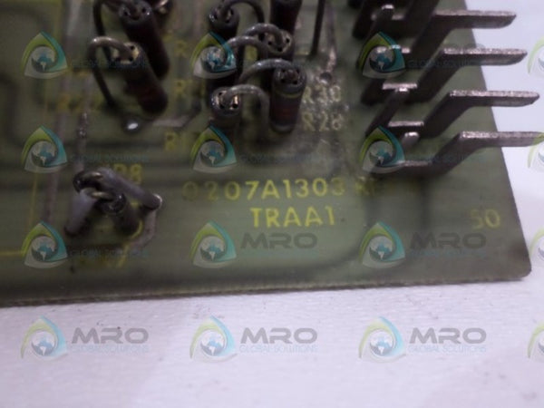 GENERAL ELECTRIC 0207A1303TRAA1 CIRCUIT BOARD  UNMP