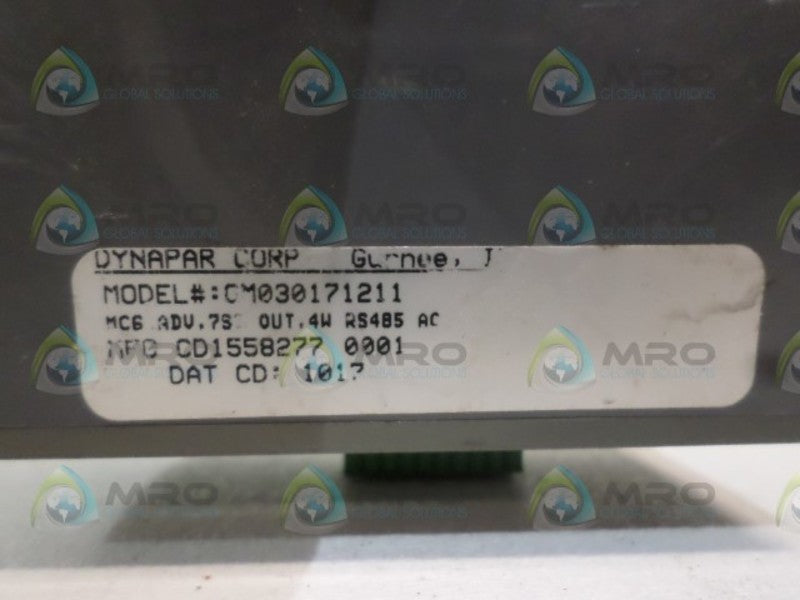 DYNAPAR CM030171211 COUNTER CONTROLLER UNMP