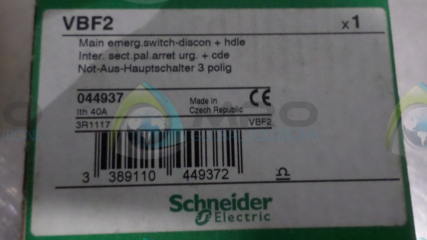 SCHNEIDER VBF-2 SWITCH *NEW NO BOX*