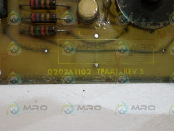 GENERAL ELECTRIC 0207A1102TPAA1 CIRCUIT BOARD  UNMP
