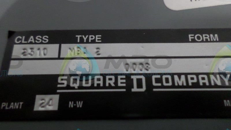 SQUARE D MBA-2-2510 MANUEL STARTER *USED*