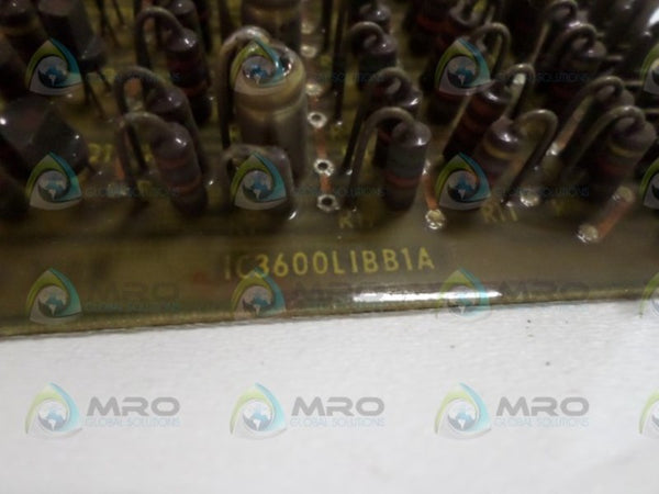GENERAL ELECTRIC IC3600LIBB1A CIRCUIT BOARD UNMP