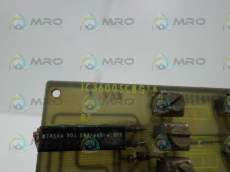 GENERAL ELECTRIC IC3600SCBG1A CIRCUIT BOARD UNMP