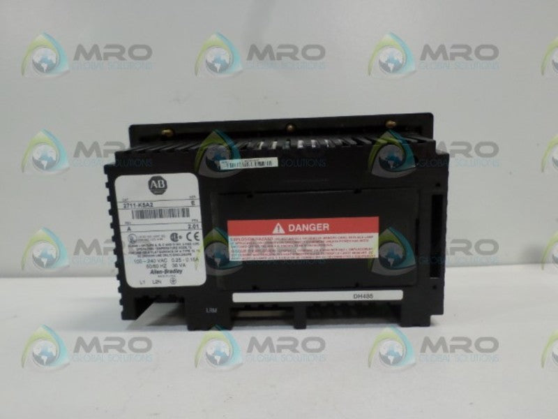 ALLEN BRADLEY PANELVIEW 550 2711-K5A2 SER. E REV. A FRN 2.01 PANEL *USED*