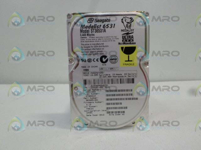 SEAGATE MEDALIST 6531 ST36531A SK2005-031 HARD DRIVE *USED*