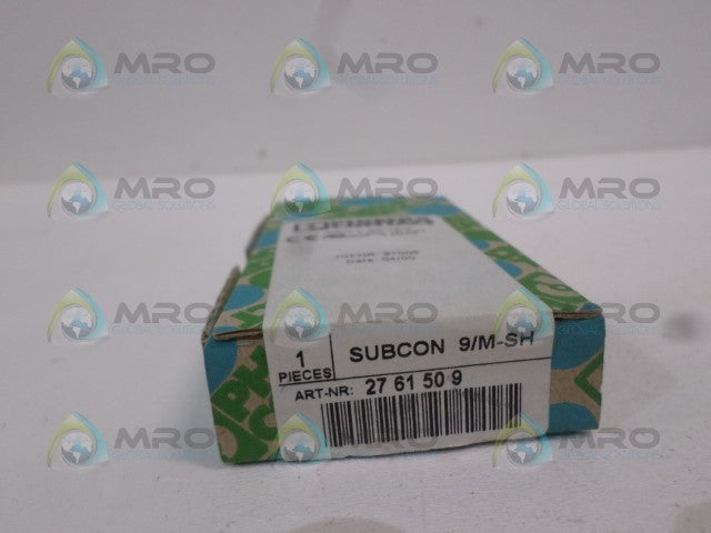 PHOENIX CONTACT SUBCON9/M-SH 2761509 CONNECTOR * FACTORY SEALED *