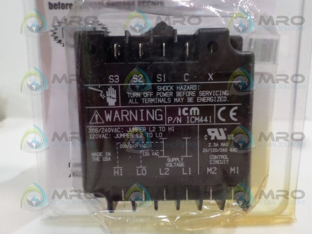 ICM CONTROLS ICM441C THREE PHASE MOTOR PROTECTOR *NEW IN ORIGINAL PACKAGE*