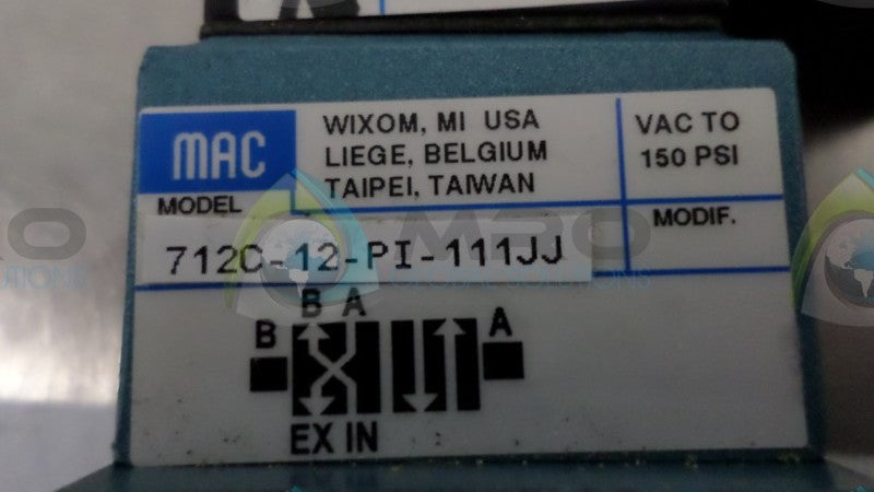MAC 712C-12-PI-111JJ VALVE *USED*