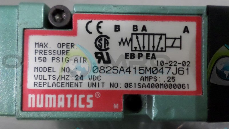 NUMATICS 082SA415M047J61 VALVE  UNMP
