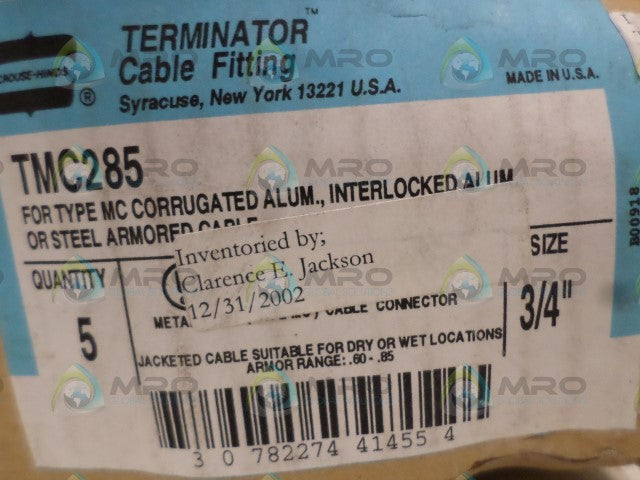 CROUSE-HINDS TMC285 CABLE FITTING *NEW NO BOX*