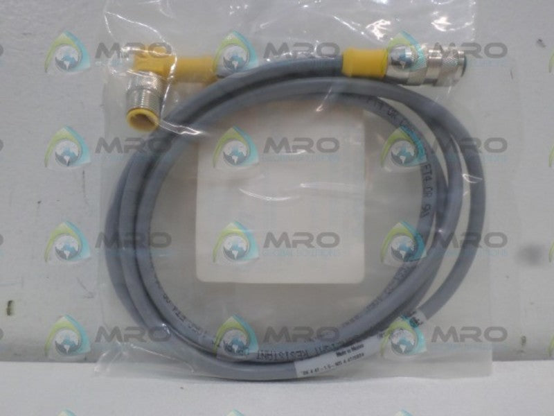 TURCK RK4.4T-1.5-WS4.4T/S824 MOLDED CORDSET *NEW IN FACTORY BAG*