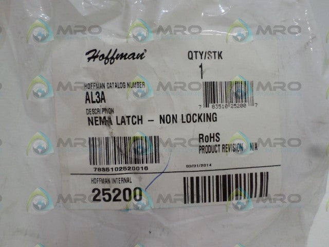 HOFFMAN AL3A NEMA LATCH-NON LOCKING *NEW IN FACTORY BAG*