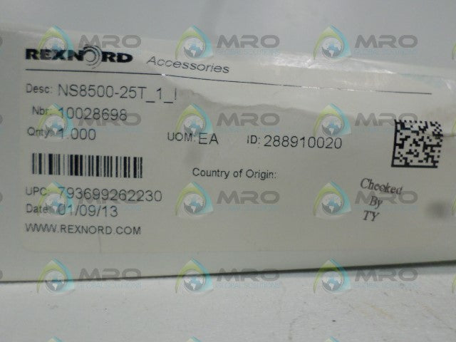 REXNORD NS8500-25T_1_1 SPROCKET SPLIT *NEW IN BOX*