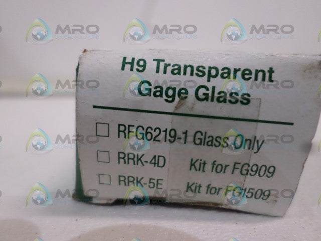 CLARK RELIANCE RFG6219-1 H9 TRANSPARENT GAGE GLASS *NEW IN BOX*