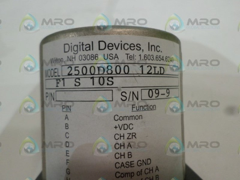 DIGITAL DEVICES 2500D80012LD F1S10S ENCODER  NSNP