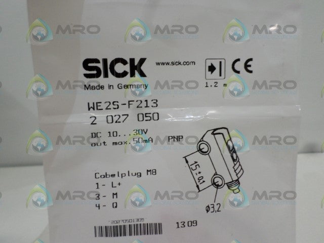 SICK WE2S-F213 PHOTOELECTRIC SENSOR *NEW IN FACTORY BAG*