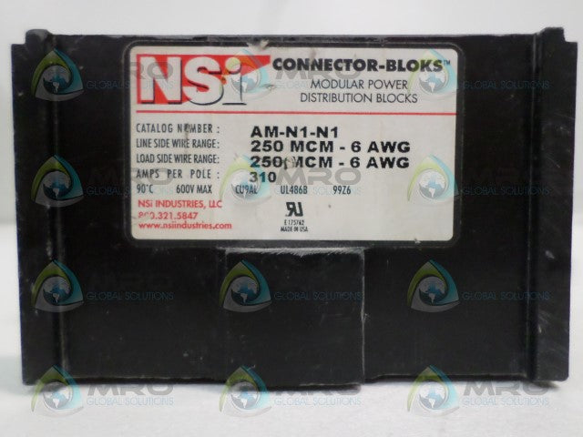 NSI INDUSTRIES AM-N1-N1 CONNECTOR BLOCKS *USED*