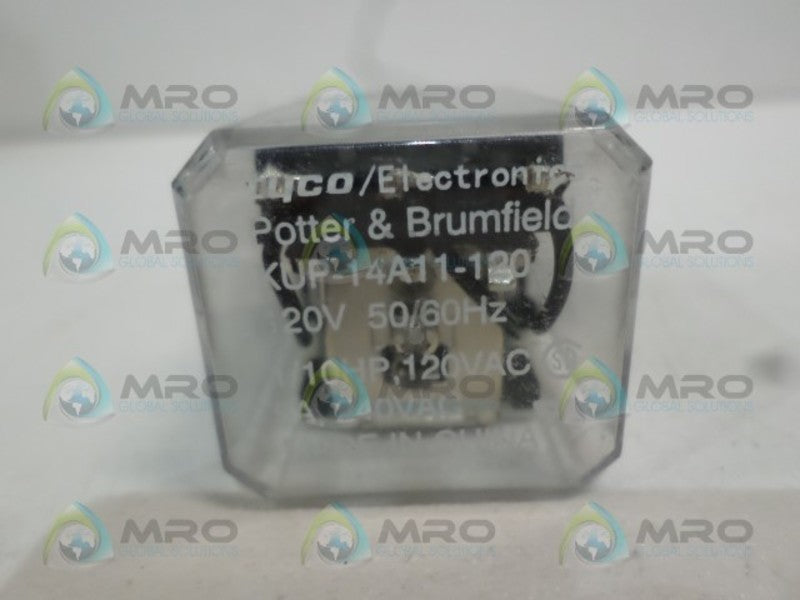 POTTER & BRUMFIELD KUP-14A11-120 RELAY 120V *USED*