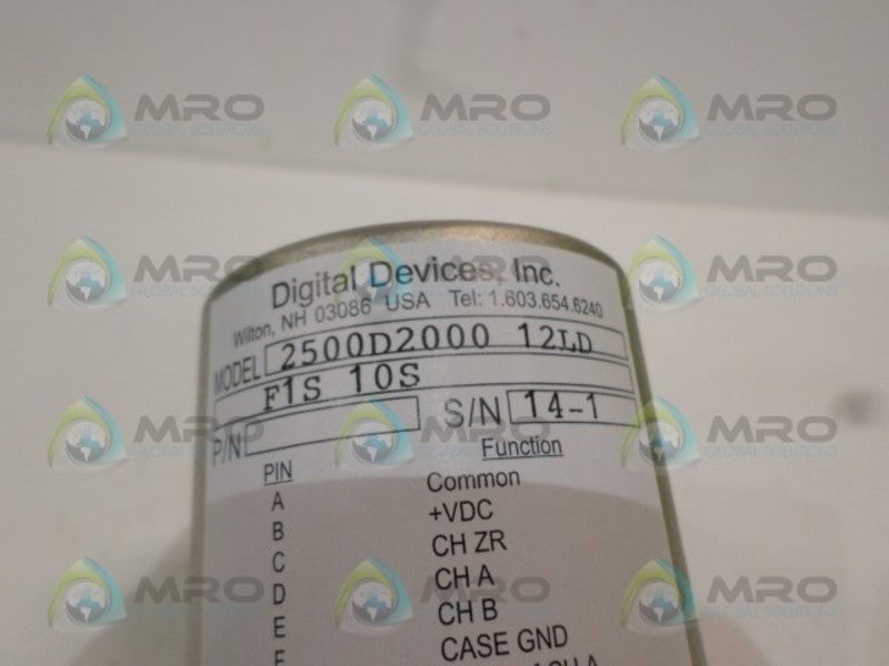DIGITAL DEVICES 2500D200012LD F1S10S ENCODER  NSNP