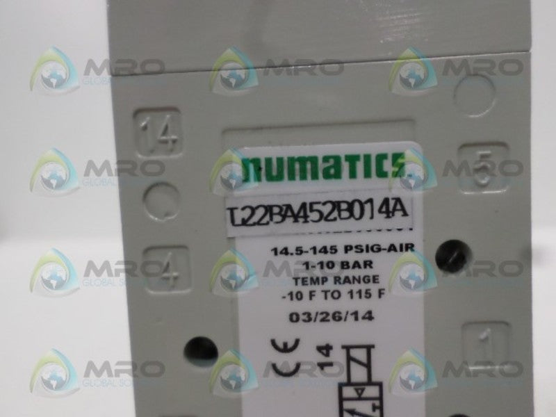 NUMATICS L22BA452B014A SOLENOID VALVE *NEW NO BOX*
