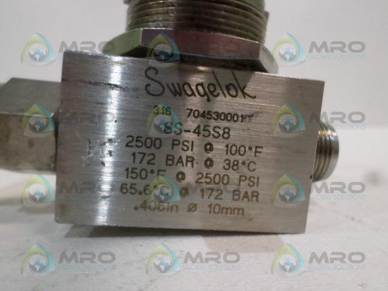 SWAGELOK SS-45S8 BALL VALVE *USED*