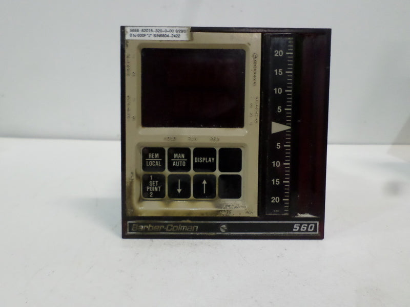 BARBER-COLMAN 5656-62015-320-0-00 TEMPERATURE CONTROLLER 0/600F *USED*