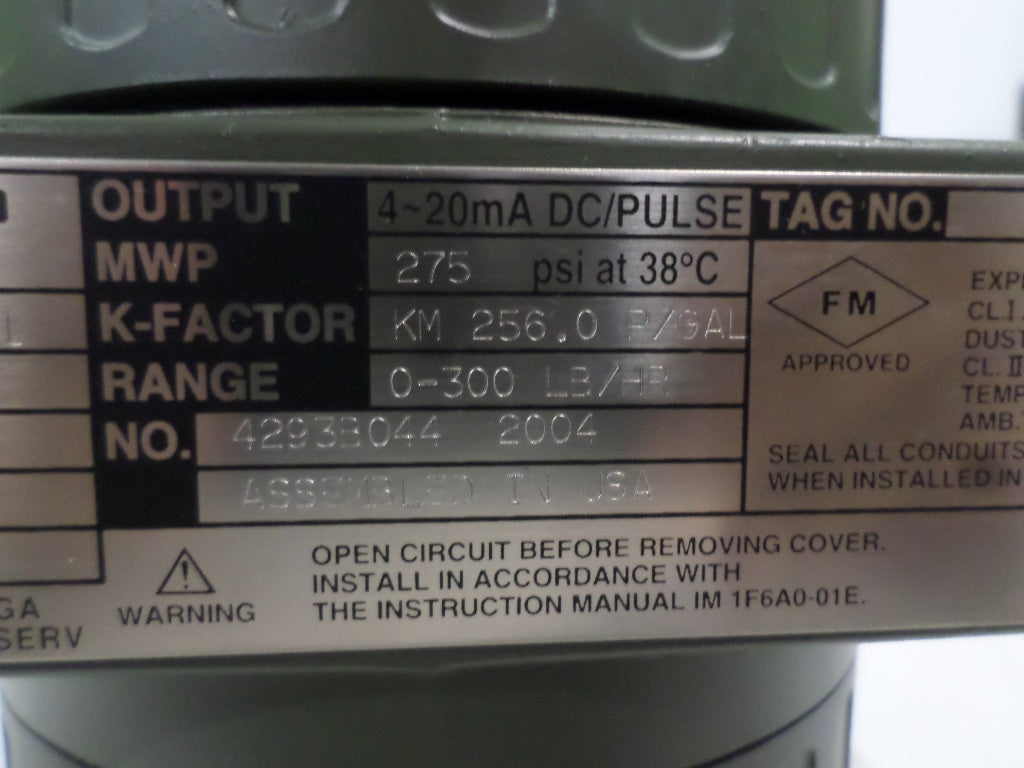 YOKOGAWA DIGITAL YEWFLOW DY025-DBMAA1-2N/FF1 VORTEX FLOWMETER *NEW NO BOX*