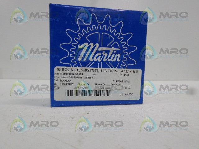 MARTIN 50BS17 SPROCKET 1" *FACTORY SEALED*