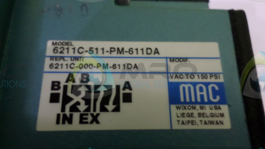 MAC 6211C-511-PM-611DA VALVE *NEW IN BOX*