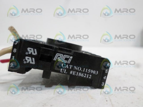 ACI 115903 RELAY SOCKET  UNMP