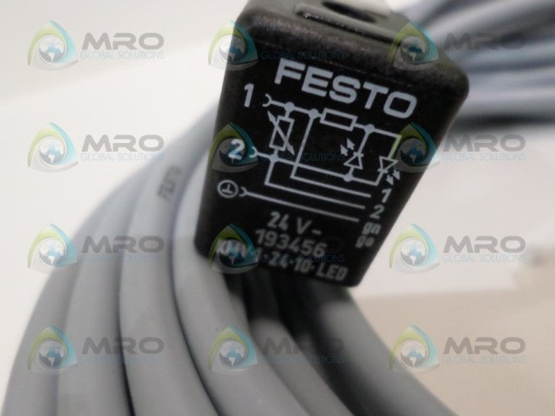 FESTO KMV-1-24-10-LED VALVE CONNECTING CABLE NSNP