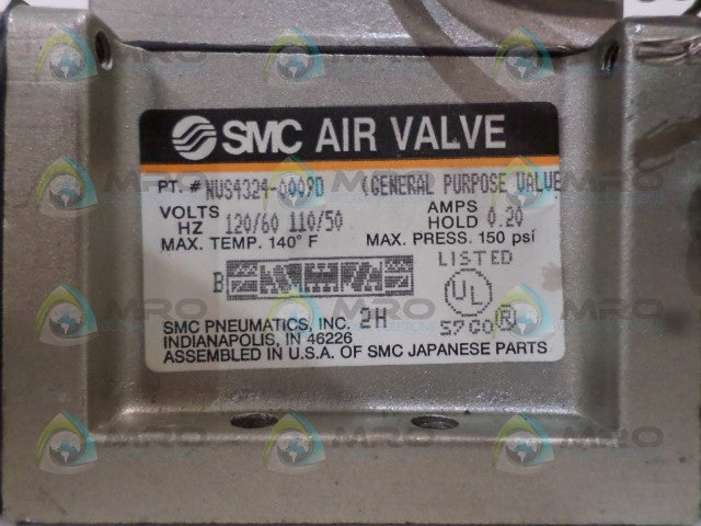 SMC NVS4324-0009D AIR VALVE *NEW NO BOX*