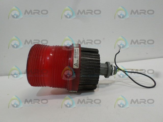 FEDERAL SIGNAL FIREBALL II FB2PST-120R RED STROBE LIGHT *USED*