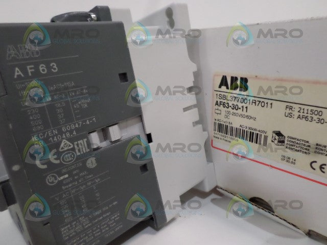 ABB AF63-30-11 1SBL377001R7011 CONTACTOR *NEW IN BOX*