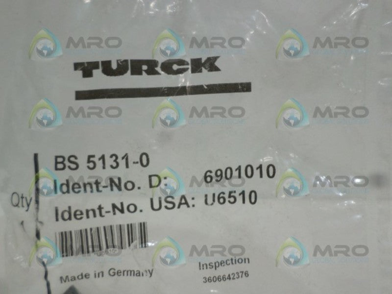 TURCK BS5131-0 SENSOR CONNECTOR *NEW IN FACTORY BAG*