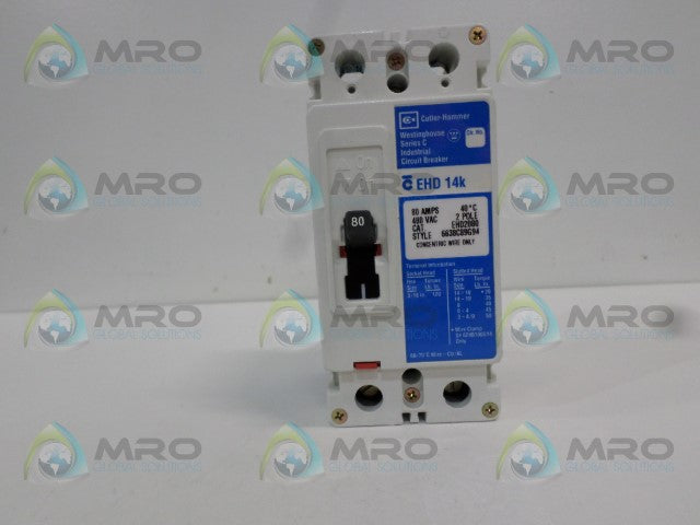 WESTINGHOUSE EHD2080 CIRCUIT BREAKER 80A *NEW NO BOX*